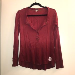 Free People button up Henley